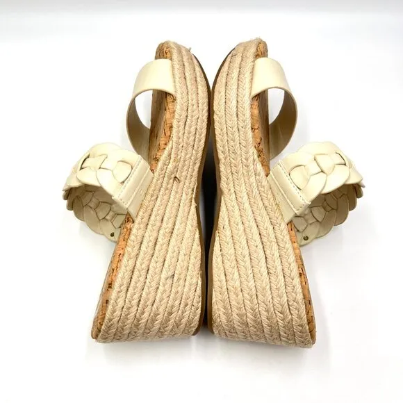 Circus Sam Edelman Womens Size 7 Remy Cream Espadrilles Wedges Sandals Shoes