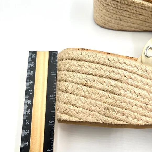 Circus Sam Edelman Womens Size 7 Remy Cream Espadrilles Wedges Sandals Shoes