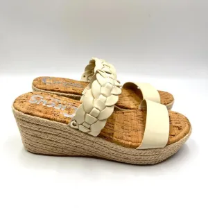 Circus Sam Edelman Womens Size 7 Remy Cream Espadrilles Wedges Sandals Shoes