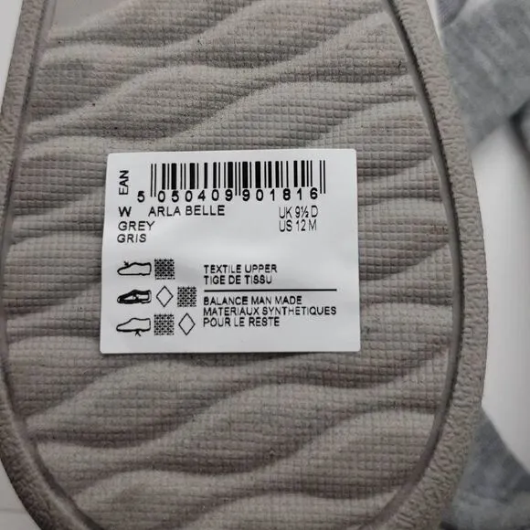 Clarks Arla Meg Women Sandals Flat Strappy Gray Size 12
