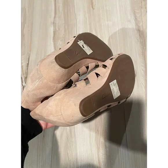 Clark’s Artisan Parrum Lux Gladiator pink sandals size 9