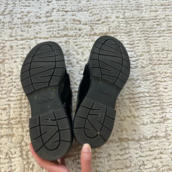 Clarks Black Penny Loafers