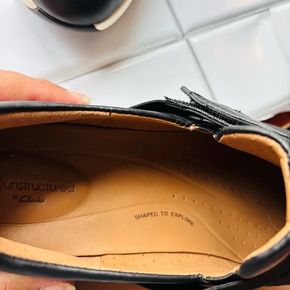 Clarks Black Un Rio Strap Sneakers Size 9.5M