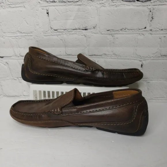 Clarks Collection Men's‎ Driving Loafers Shoes Size 7.5 Leather Brown