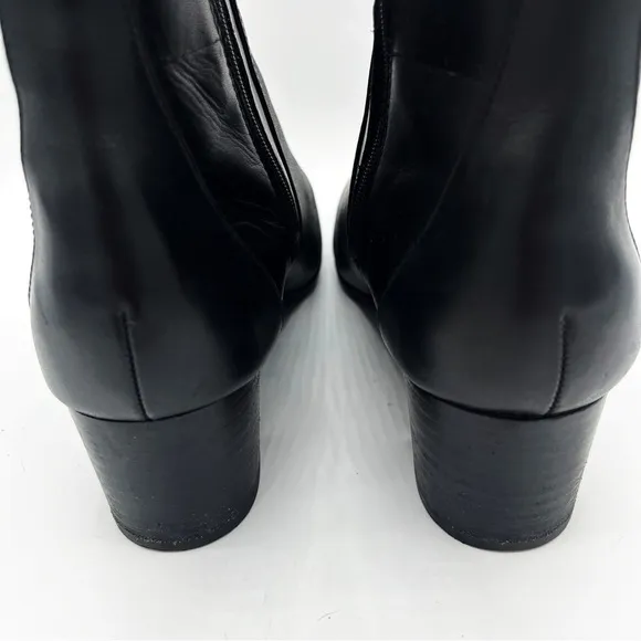 Clarks Linnae Buckle Leather Calf Height Boots