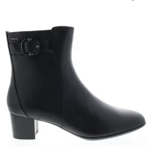 Clarks Linnae Buckle Leather Calf Height Boots