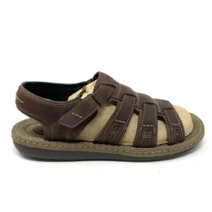 Clarks Men's Brown Union Open Toe Fisherman Sandals