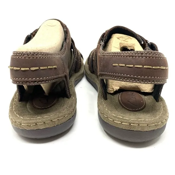 Clarks Men's Brown Union Open Toe Fisherman Sandals