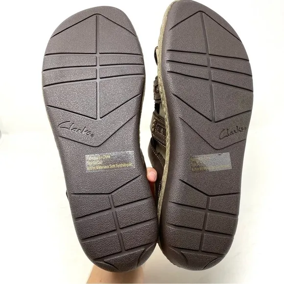 Clarks Men's Brown Union Open Toe Fisherman Sandals