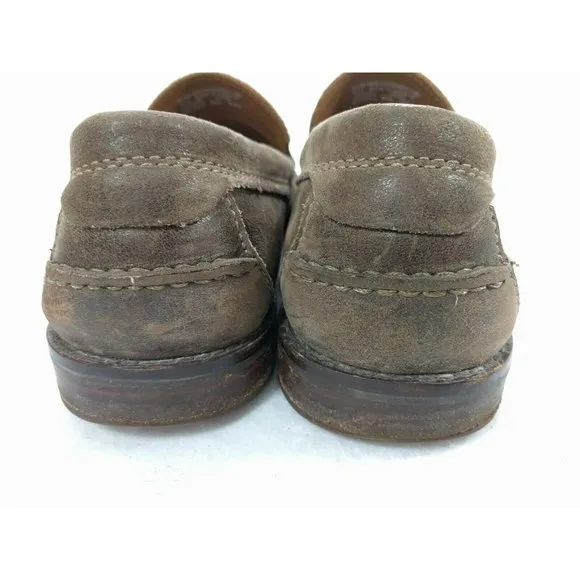 Clarks Nielsen Brown Nubuck Leather Penny 9.5 M