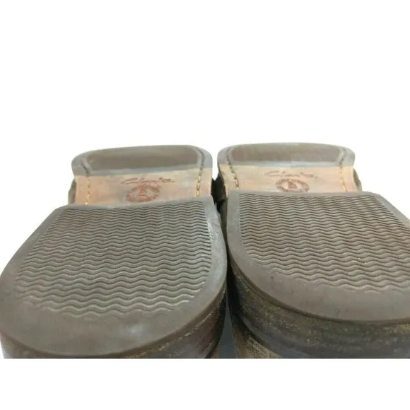 Clarks Nielsen Brown Nubuck Leather Penny 9.5 M