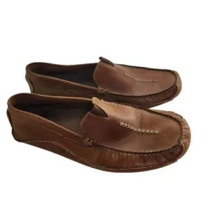 Clarks Tan Leather Comfort Loafers Size 12M