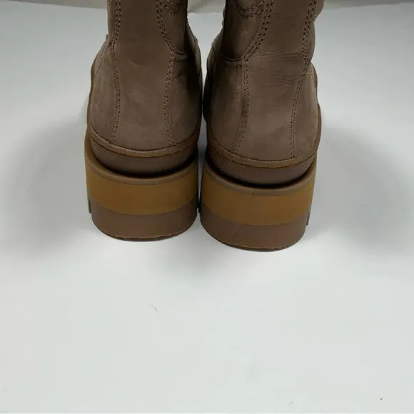 Clarks Women’s Boots 8M Orianna 2 Hike Chunky Leather Pebble Nubuck Combat Zip