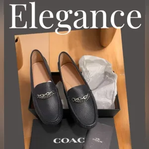 COACH Crosby Driver’s Chains LTD. Driving Loafers / Coach. UK   size 8 B    NWT