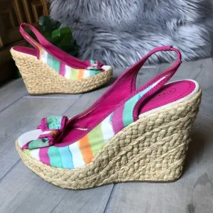 Coach grace watercolor espadrilles. Vintage y2k
