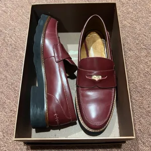 Coach Indie Box Calf Penny Loafers