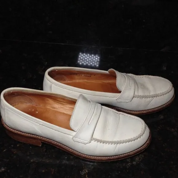 Coach Ivory Leather Penny Loafers; 5.5B, Collegiate, Classic, Quite Lux, Retro
