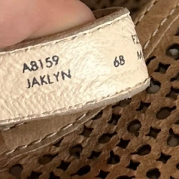 Coach Jaklyn Perforated Wedge Cage Sandals