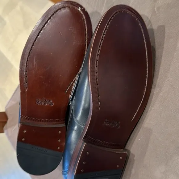 Coach Men penny loafers leather Size 9 Beautiful !