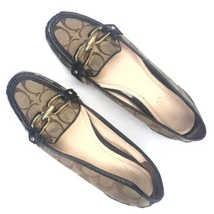 Coach Perri Driving Loafers Flats Logo Slip On 7B