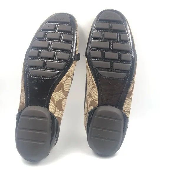 Coach Perri Driving Loafers Flats Logo Slip On 7B