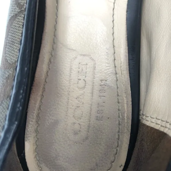 Coach Perri Driving Loafers Flats Logo Slip On 7B