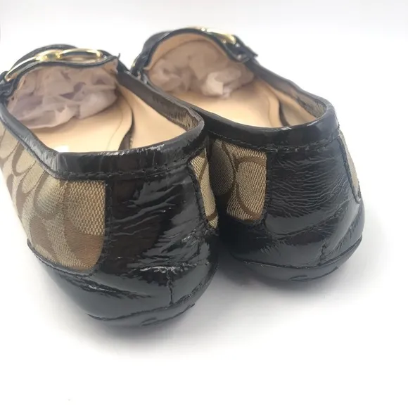 Coach Perri Driving Loafers Flats Logo Slip On 7B