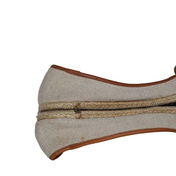 Coach Tan/Khaki Colored Espadrilles Flats, Size 10