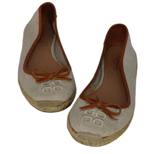 Coach Tan/Khaki Colored Espadrilles Flats, Size 10
