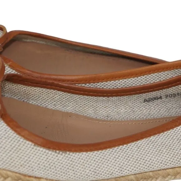 Coach Tan/Khaki Colored Espadrilles Flats, Size 10