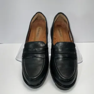 Cobb Hill‎ Black Leather Penny Loafers Lug Sole Chunky Platform Shoes Size 9