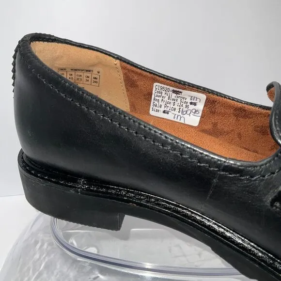 Cobb Hill‎ Black Leather Penny Loafers Lug Sole Chunky Platform Shoes Size 9