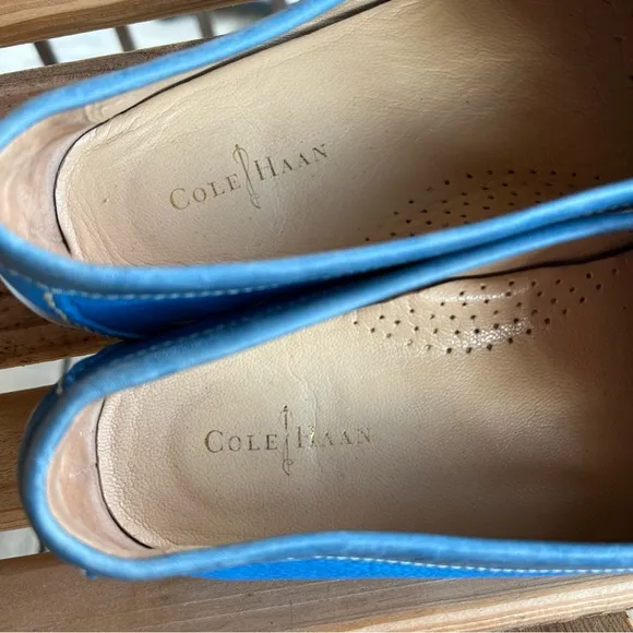 Cole Haan Air Sadie Driver Loafers | Size 9.5B | Blue Leather