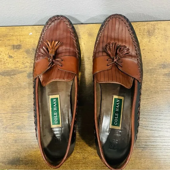 Cole Haan Brown Leather Loafers Driving Shoes Mens Size 10 B