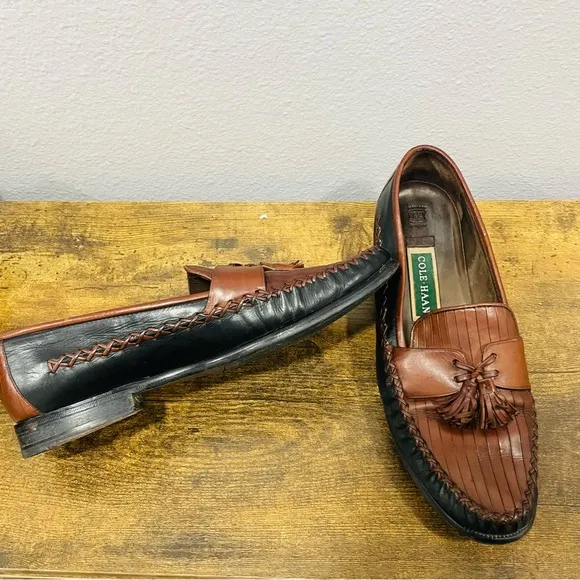 Cole Haan Brown Leather Loafers Driving Shoes Mens Size 10 B