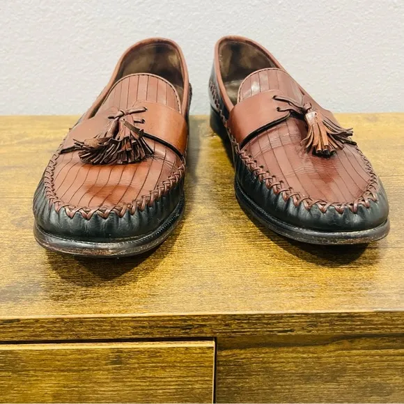 Cole Haan Brown Leather Loafers Driving Shoes Mens Size 10 B