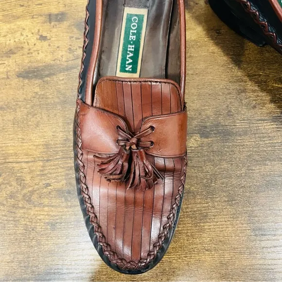 Cole Haan Brown Leather Loafers Driving Shoes Mens Size 10 B