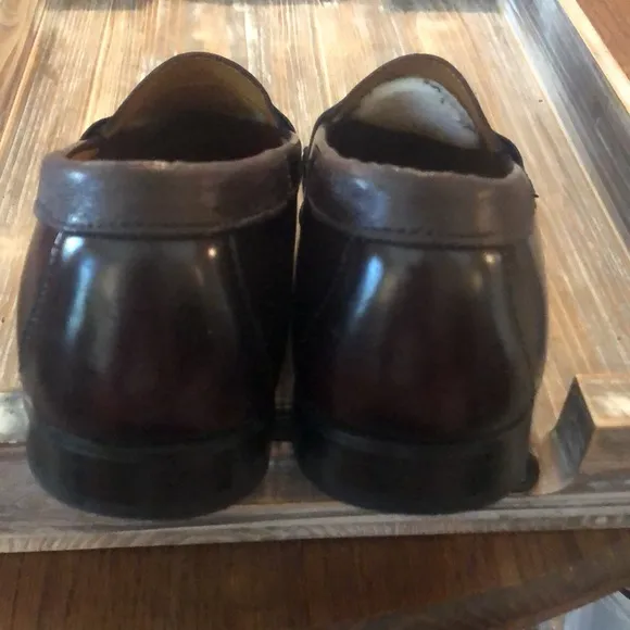 Cole Haan Brown Leather Pinch Penny Loafers 12 E.  Very good used condition!