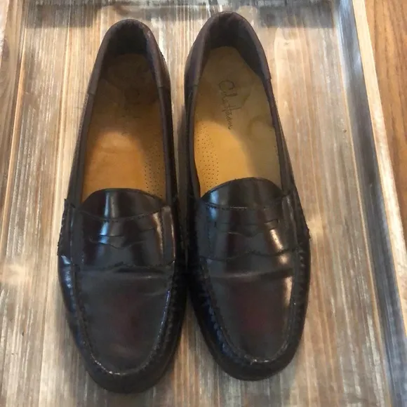 Cole Haan Brown Leather Pinch Penny Loafers 12 E.  Very good used condition!