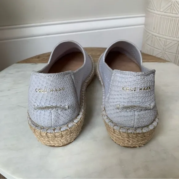 Cole Haan Cloudfeel Stitchlite Espadrille Slip on Shoes Periwinkle Size 6.5