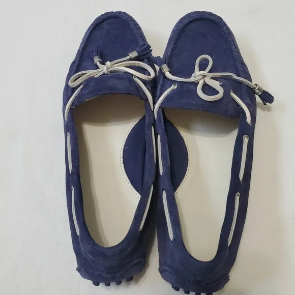 Cole Haan Cobalt Blue Suede Moccasin Driving Loafers 11