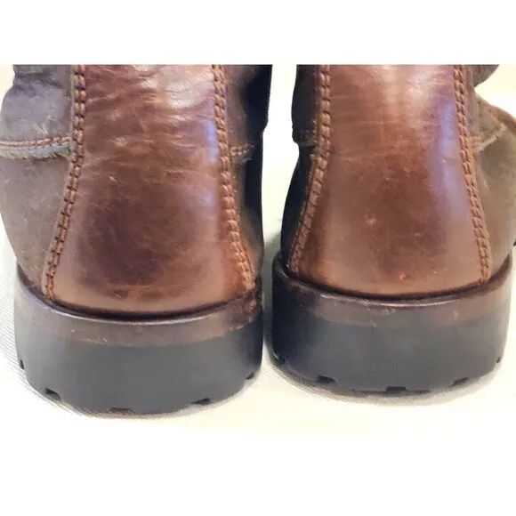 COLE HAAN Country Leather Chukka Boots Women's 7.5 M Brown Leather Mid Calf