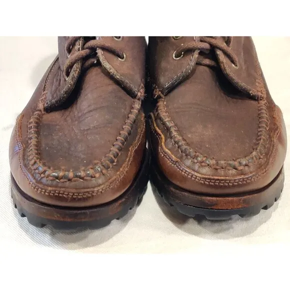 COLE HAAN Country Leather Chukka Boots Women's 7.5 M Brown Leather Mid Calf