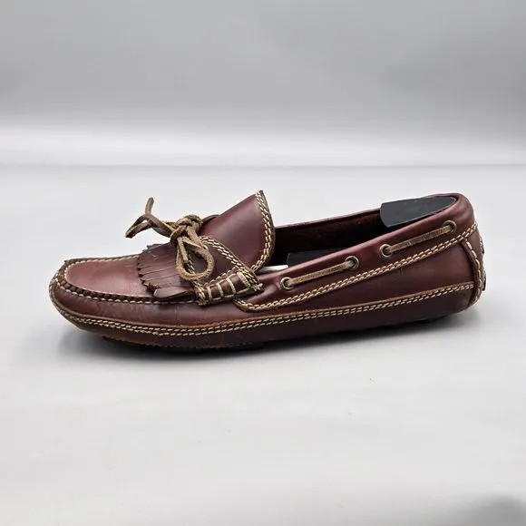 Cole Haan Country Men's Size 10 M GUC Brown Leather Kiltie Moc Driving Loafers