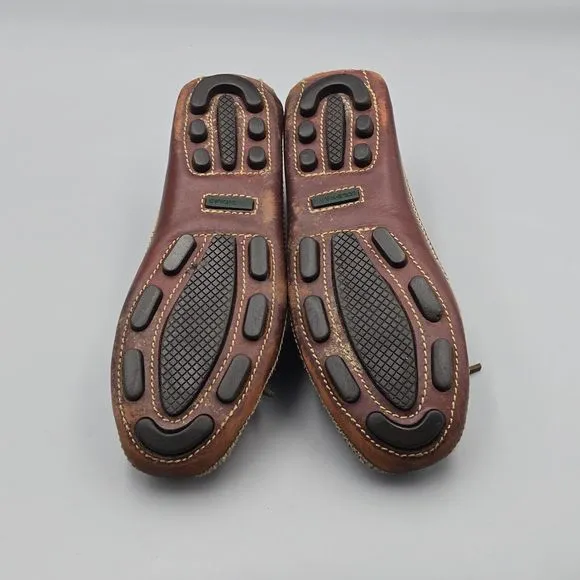Cole Haan Country Men's Size 10 M GUC Brown Leather Kiltie Moc Driving Loafers