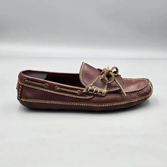 Cole Haan Country Men's Size 10 M GUC Brown Leather Kiltie Moc Driving Loafers