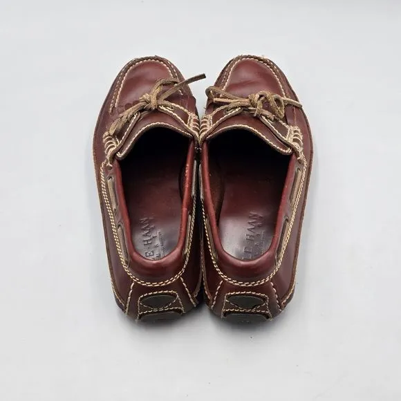 Cole Haan Country Men's Size 10 M GUC Brown Leather Kiltie Moc Driving Loafers