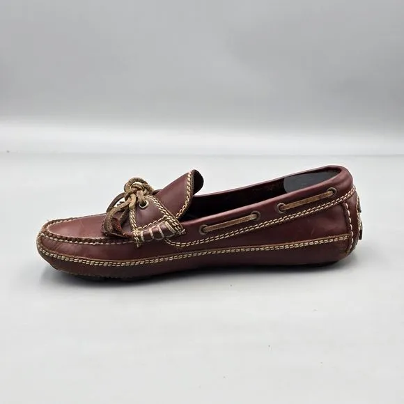 Cole Haan Country Men's Size 10 M GUC Brown Leather Kiltie Moc Driving Loafers