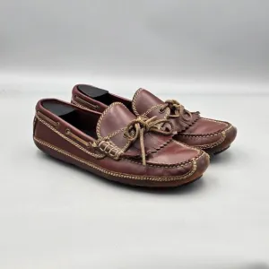Cole Haan Country Men's Size 10 M GUC Brown Leather Kiltie Moc Driving Loafers