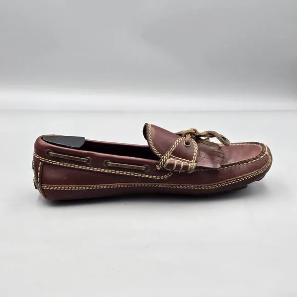 Cole Haan Country Men's Size 10 M GUC Brown Leather Kiltie Moc Driving Loafers